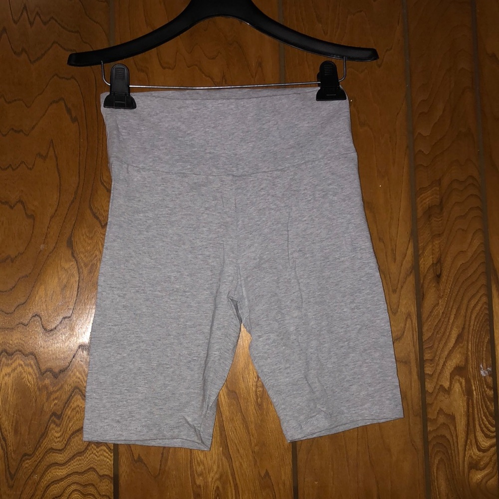 Grey Biker Shorts
